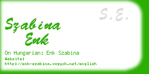 szabina enk business card